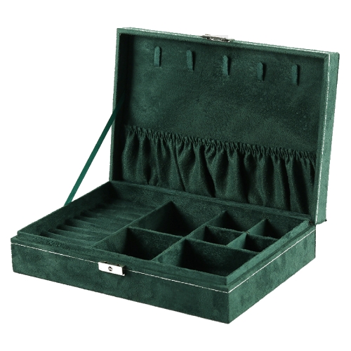 

Suede Jewelry Box Storage Retro Packaging Box,Style: Single Layer