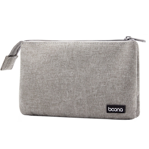 

Baona BN-E002 Dual-layer Digital Storage Bag Data Cable Travel Organizing Bag(Grey)