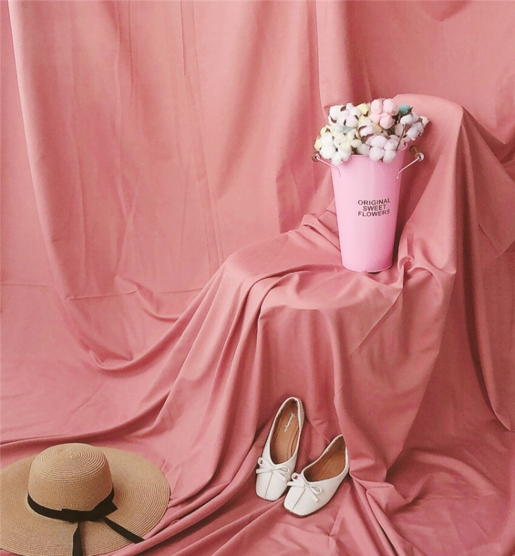 

4 x 2.4m Photo Background Cloth Increased Widened Photography Cloth Live Broadcast Solid Color Cloth(Deep Pink)