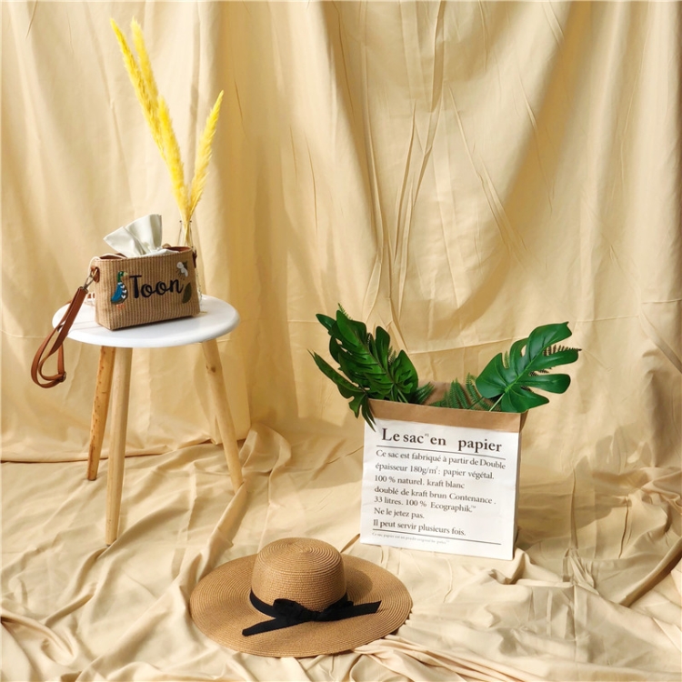 

4 x 2.4m Photo Background Cloth Increased Widened Photography Cloth Live Broadcast Solid Color Cloth(Goose Yellow)