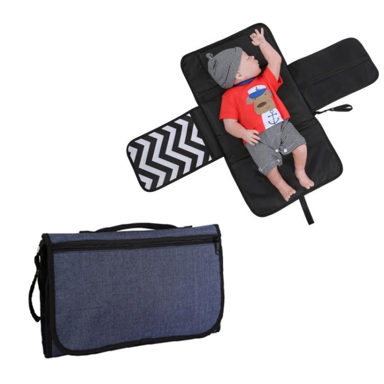 

Portable Baby Changing Mat Multifunctional Baby Changing Table Waterproof Bag(Blue)
