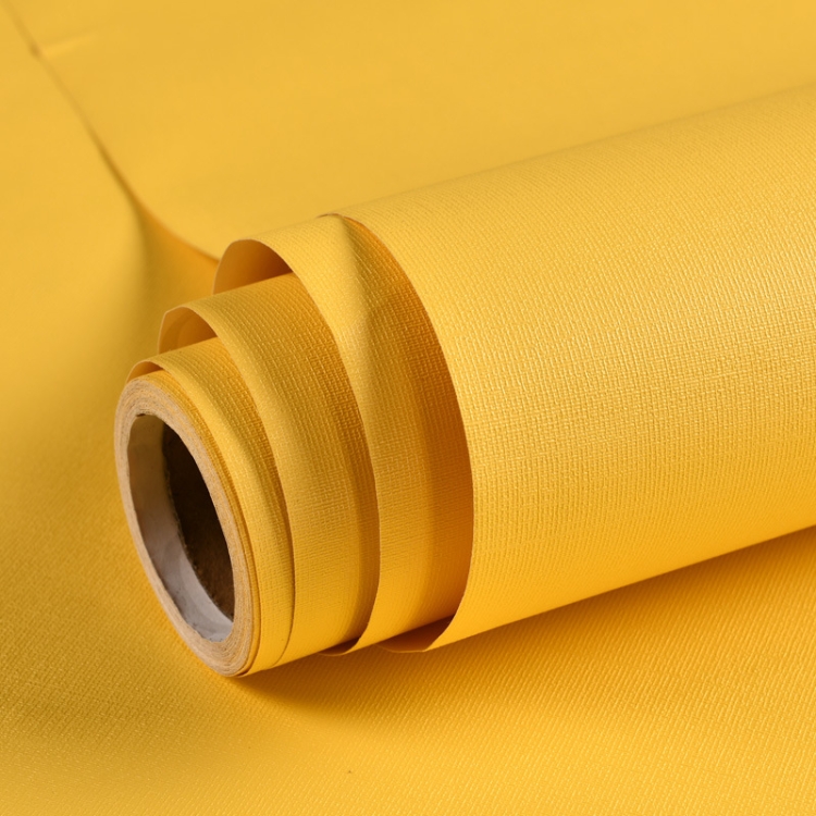 

Waterproof Self-Adhesive Macaron Dormitory Wallpaper Solid Color Clothing Store Decoration Wallpaper, Specification: 0.53 x 3m(Lemon Yellow)