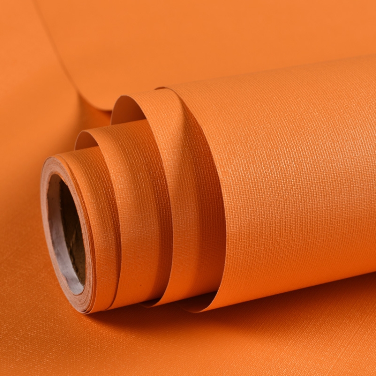 

Waterproof Self-Adhesive Macaron Dormitory Wallpaper Solid Color Clothing Store Decoration Wallpaper, Specification: 0.53 x 5m(Rainbow Orange)