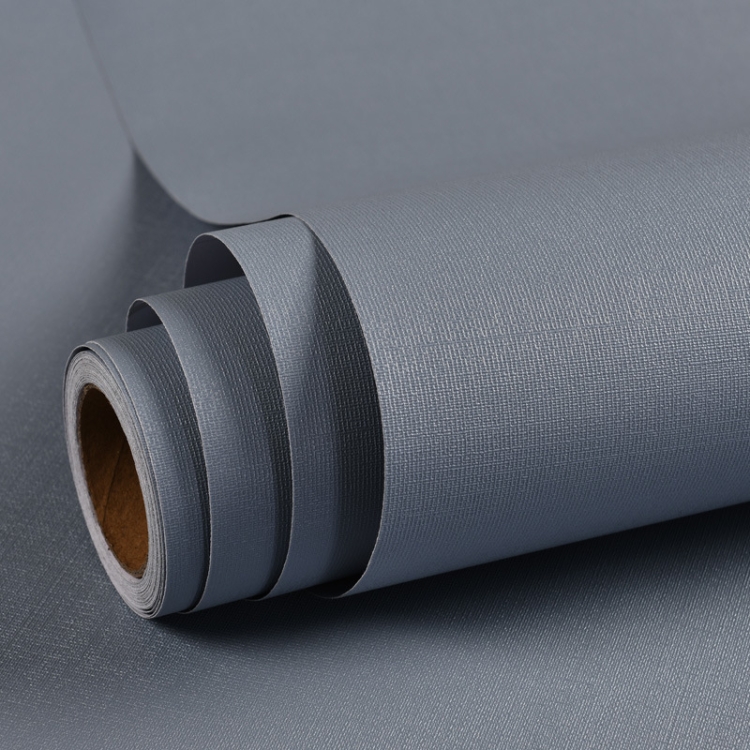 

Waterproof Self-Adhesive Macaron Dormitory Wallpaper Solid Color Clothing Store Decoration Wallpaper, Specification: 0.53 x 5m(Blue Vine Grey)