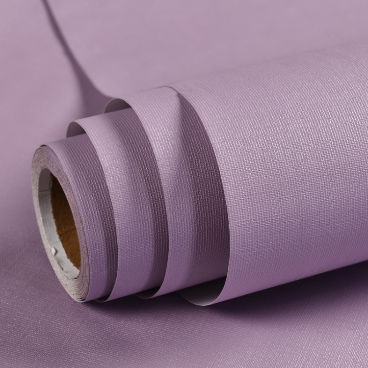 

Waterproof Self-Adhesive Macaron Dormitory Wallpaper Solid Color Clothing Store Decoration Wallpaper, Specification: 0.53 x 5m(Twilight Purple)