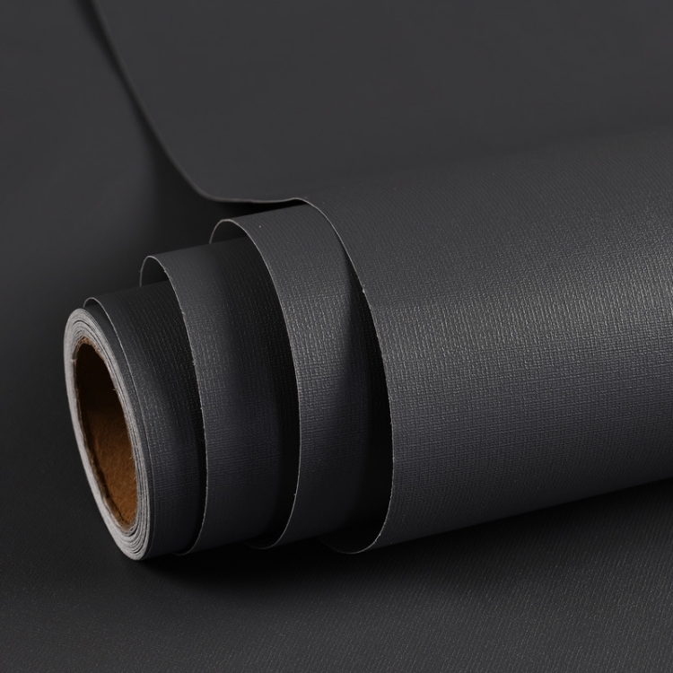 

Waterproof Self-Adhesive Macaron Dormitory Wallpaper Solid Color Clothing Store Decoration Wallpaper, Specification: 0.53 x 5m(Darkly Black)