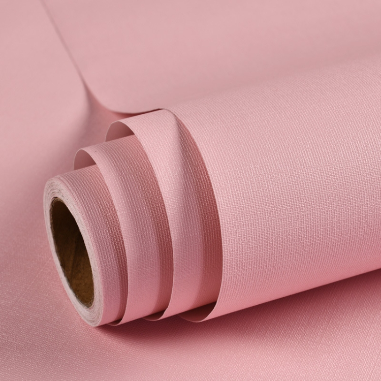 

Waterproof Self-Adhesive Macaron Dormitory Wallpaper Solid Color Clothing Store Decoration Wallpaper, Specification: 0.53 x 5m(Cherry Pink)