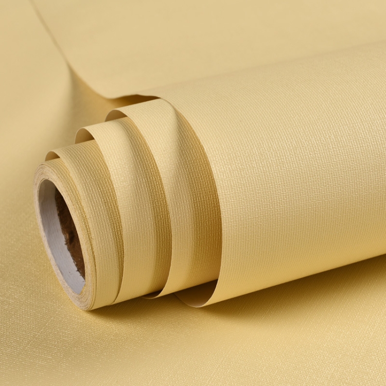 

Waterproof Self-Adhesive Macaron Dormitory Wallpaper Solid Color Clothing Store Decoration Wallpaper, Specification: 0.53 x 10m(Sunlight Yellow)