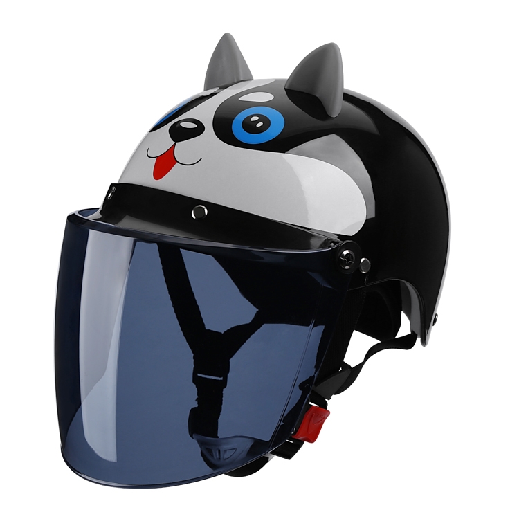 

BYB X-866 Adult Electric Motorcycle Helmet Men And Women Universal Hard Hat, Specification: Tea Color Long Lens(Summer Piano Black )