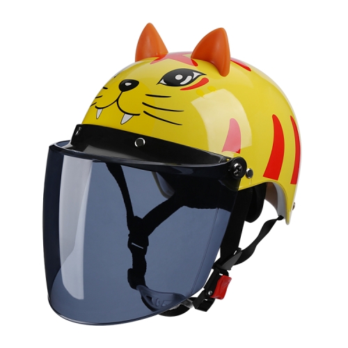 

BYB X-866 Adult Electric Motorcycle Helmet Men And Women Universal Hard Hat, Specification: Tea Color Long Lens(Four Seasons Yellow)