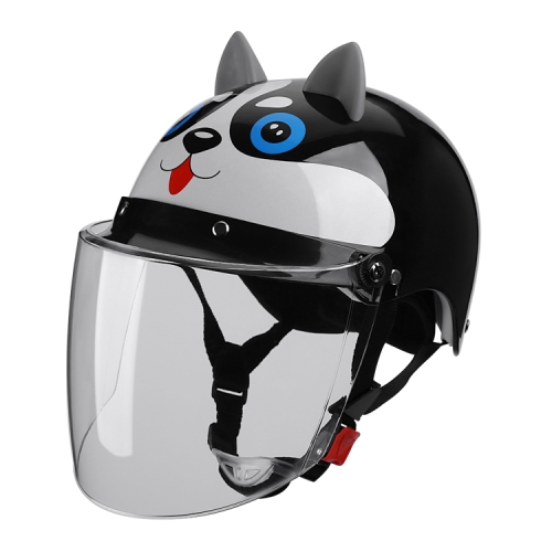 

BYB X-866 Adult Electric Motorcycle Helmet Men And Women Universal Hard Hat, Specification: Transparent Long Lens(Four Seasons Piano Black)