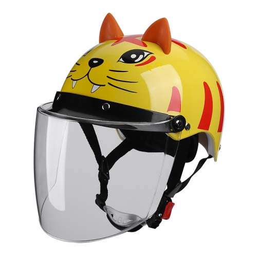

BYB X-866 Adult Electric Motorcycle Helmet Men And Women Universal Hard Hat, Specification: Transparent Long Lens(Four Seasons Yellow)