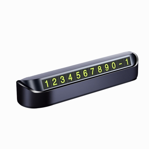 

3 PCS JK-297 Hidden Parking Number Card Nightlight Number Button Parking Number Card, Style: Double-number Card (Black)