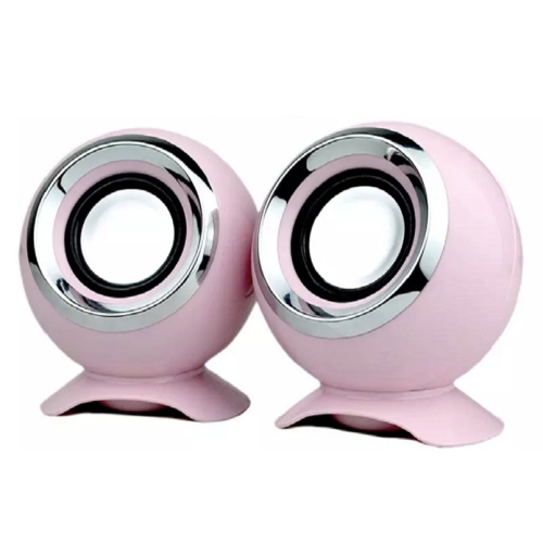 

BOAI 072 Notebook Desktop Computer Speaker USB Multimedia Mini Audio(Pink)