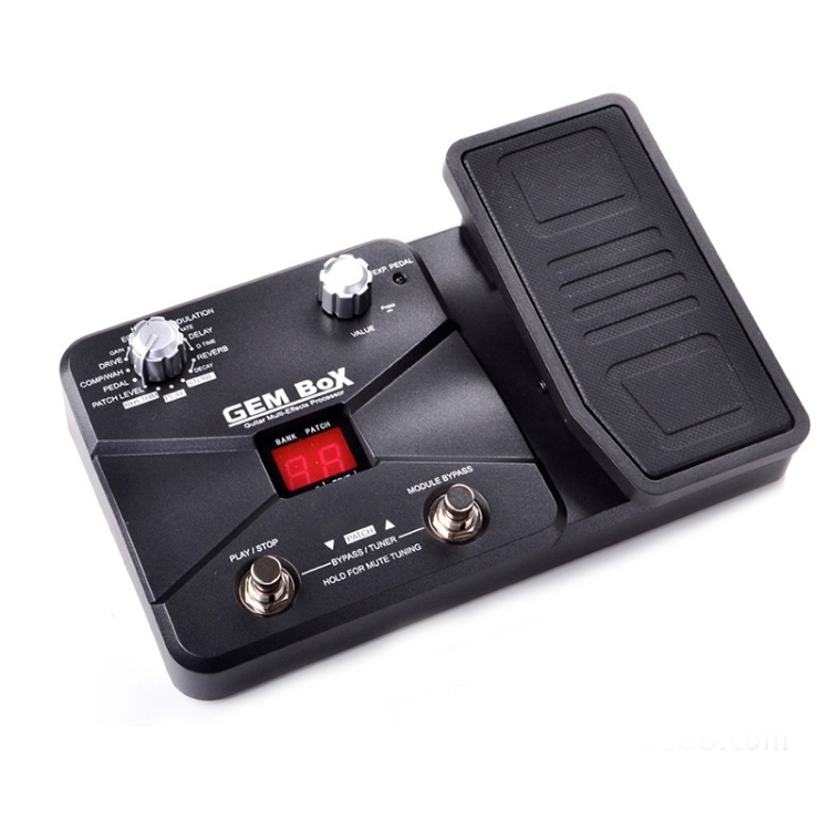 

GEM-BOX Electric Guitar Effects Adjustable Multi-Effects Device(Black)