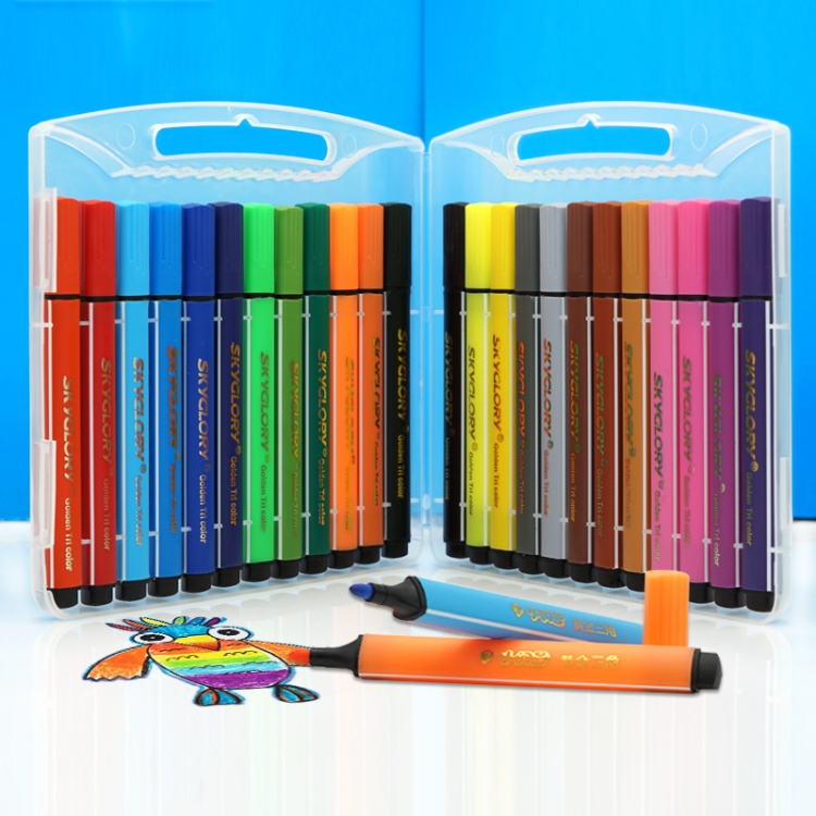

Skyglory 2 Packs Children Art Painting Washable Watercolor Pen Set, Specification: 24 Colors