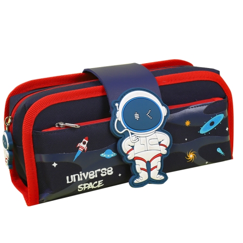 

6594 Cartoon Detachable Pencil Case Large Capacity Canvas Stationery Box(Astronaut)