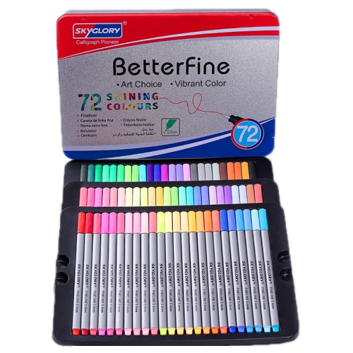 

Skyglory Student Art Watercolor Painting Hook Line Pen Set，Specification： 72 Colors