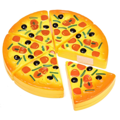 

3 PCS Children Kitchen Pizza Party Fast Food Slices Cutting Pretend Play Food Toy