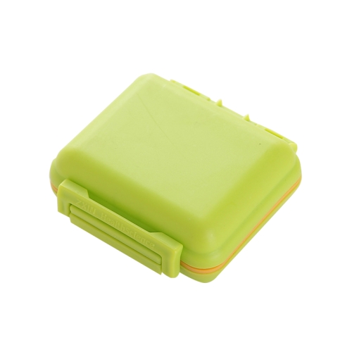 

5 PCS JS0018 Wheat Portable Sealed Pill Box with 6 Compartments For Pill Health Care Box(Solid Green)