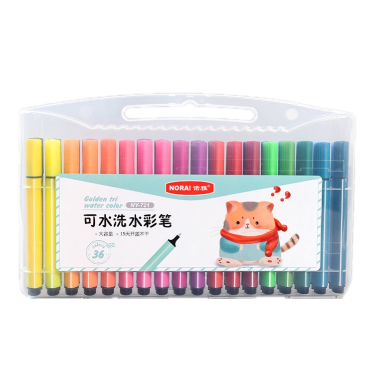 

NORA Children Drawing Large Capacity Washable Watercolor Pen Set, Colour: 36 Colors