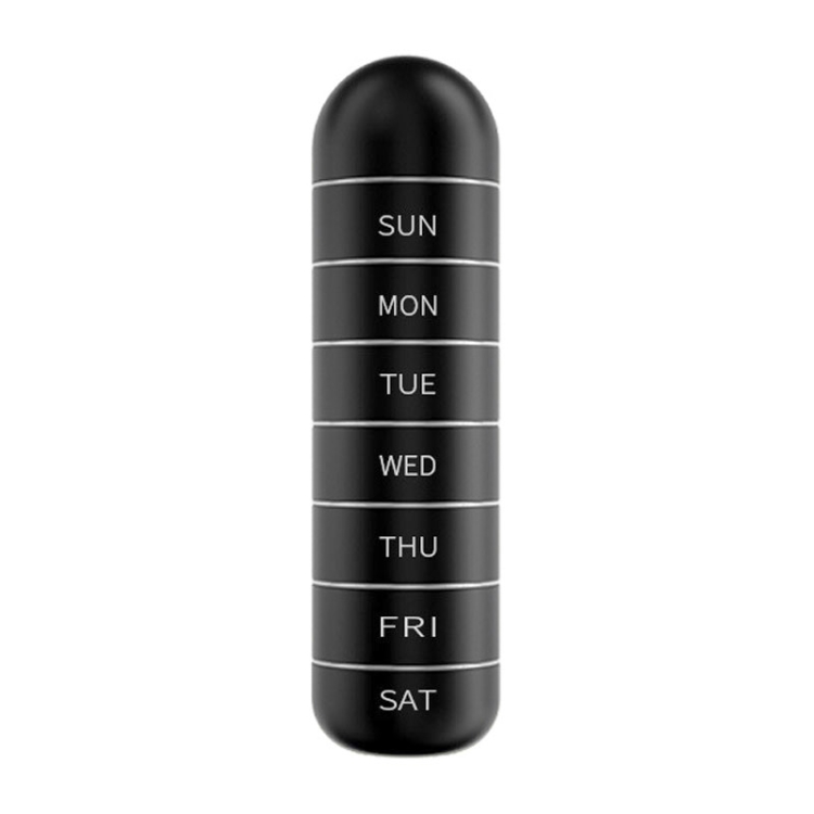 

Waterproof Portable Mini Pill Box(Black)