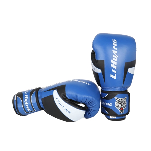 

LIHUANG S1 Fitness Boxing Gloves Adult Sanda Training Gloves, Size: 6oz(Blue)