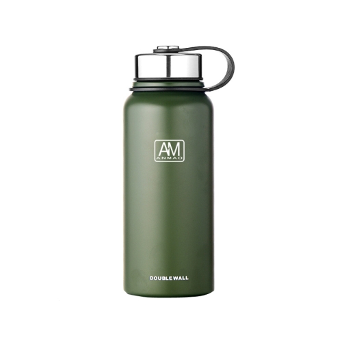 

AM 304 Stainless Steel Vacuum Flask Large Capacity Portable Outdoor Sports Kettles, Capacity: 610ml(Green)