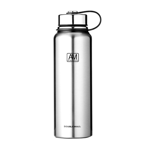 

AM 304 Stainless Steel Vacuum Flask Large Capacity Portable Outdoor Sports Kettles, Capacity: 610ml(Natural )