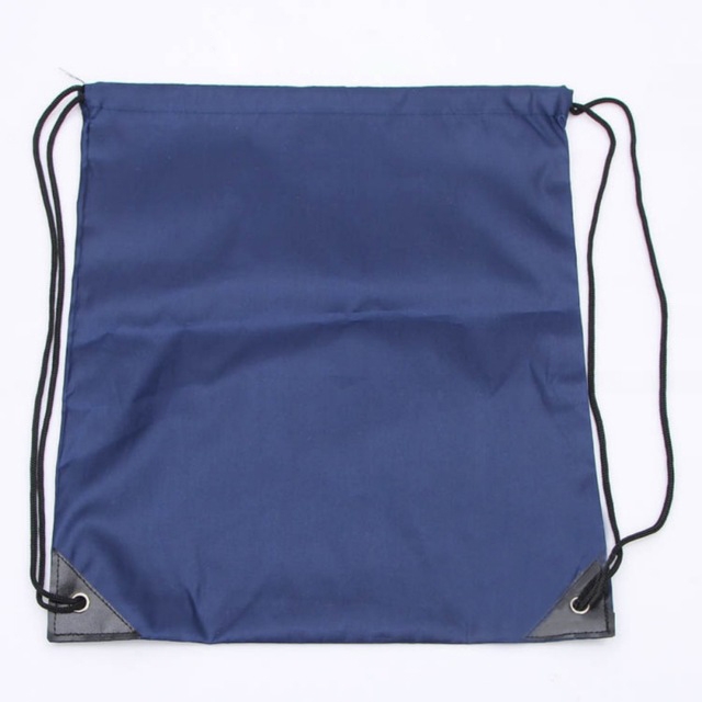 

10 PCS Outdoor Drawstring Backpacks Nylon Drawing String Design Bag(Dark Blue)