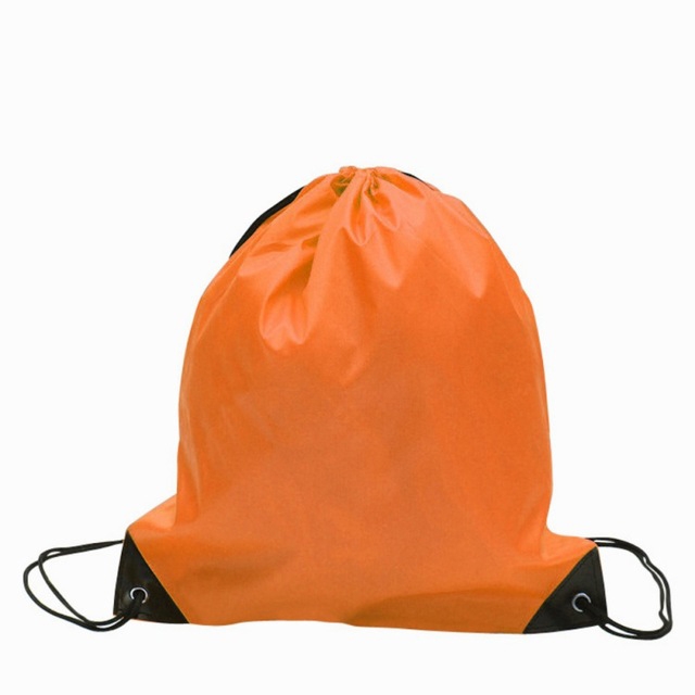 

10 PCS Outdoor Drawstring Backpacks Nylon Drawing String Design Bag(Orange)