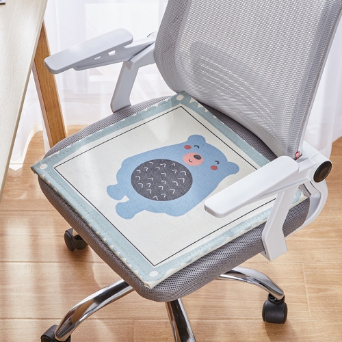 

2 PCS Summer Breathable Cushion Office Seat Pad, Size: 40 x 40cm(Happy Bear)