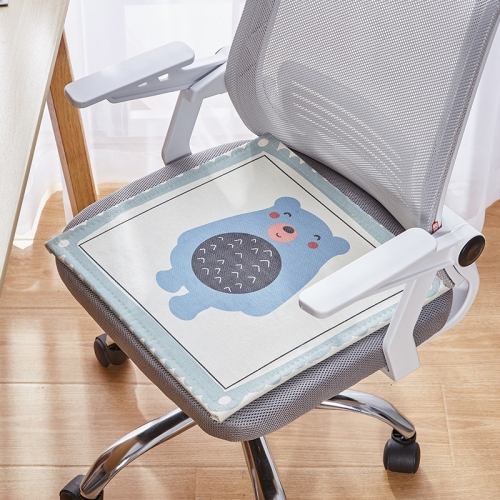 

2 PCS Summer Breathable Cushion Office Seat Pad, Size: 50 x 50cm(Happy Bear)