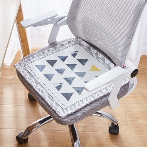 

2 PCS Summer Breathable Cushion Office Seat Pad, Size: 50 x 50cm(Colorful Small Triangles)