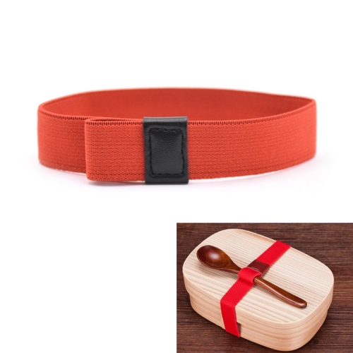 

12 PCS Lunch Box Straps High Elastic Double-Layer Easy Box Fixed Belt Dacron Notebook Sushi Paste Belt(Red)