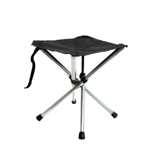 

Outdoor Retractable Portable Stainless Steel Stool Camping Beach Fishing Folding Chair, Spec: S