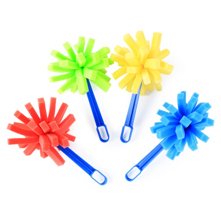 

5 Packs Sponge Stamp Stick Children Drawing And Graffiti Tool(Explosion Brush)