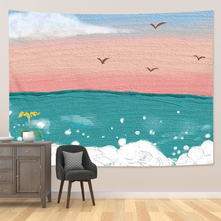 

Girl Heart Oil Painting Wallpaper Background Cloth Room Decoration Hanging Cloth, Size: 150x100cm(Landscape-6)