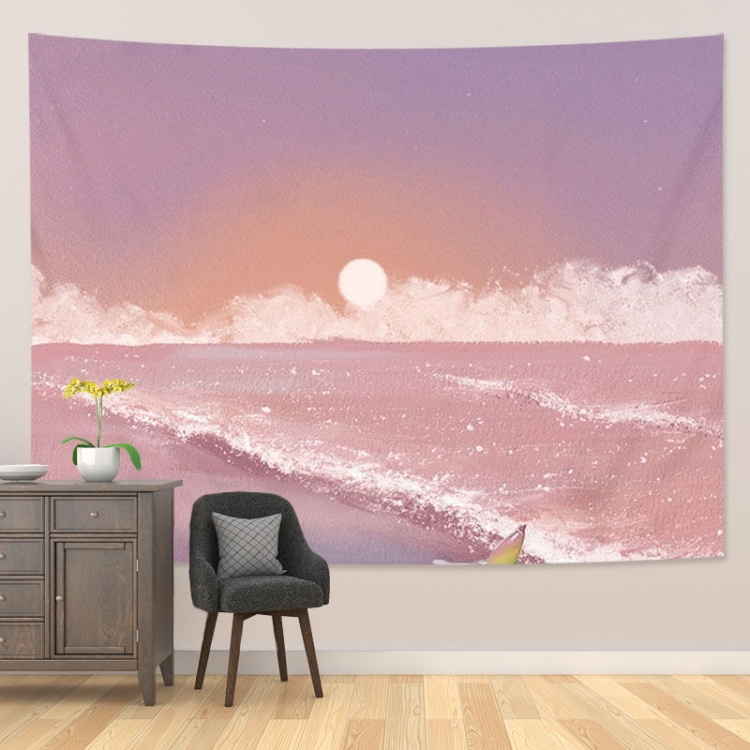 

Girl Heart Oil Painting Wallpaper Background Cloth Room Decoration Hanging Cloth, Size: 150x100cm(Landscape-14)