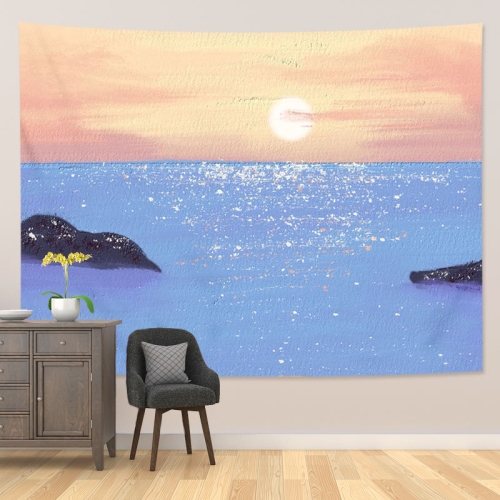 

Girl Heart Oil Painting Wallpaper Background Cloth Room Decoration Hanging Cloth, Size: 200x150cm(Landscape -9)