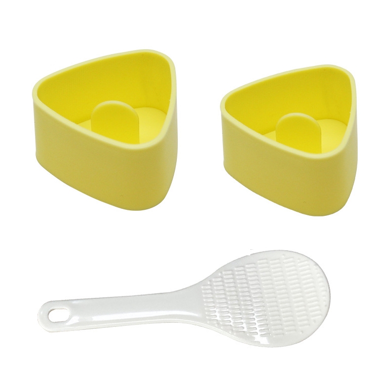 

2 Packs Children Seaweed Rice Ball Mold Sushi Triangle Rice Ball DIY Tool Set(Yellow)