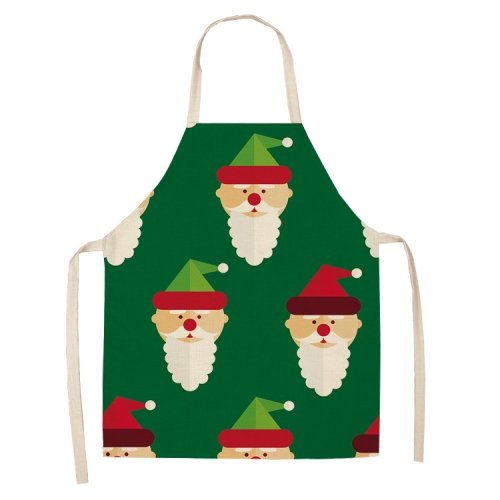 

2 PCS Fabric Linen Cleaning Apron Christmas Party Decoration Apron, Specification: 47x38cm(WQ-001534)