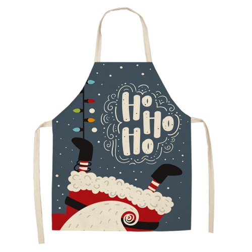 

2 PCS Fabric Linen Cleaning Apron Christmas Party Decoration Apron, Specification: 47x38cm(WQ-001517)