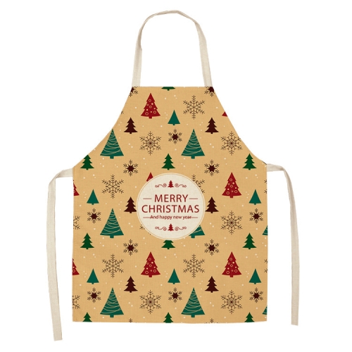 

2 PCS Fabric Linen Cleaning Apron Christmas Party Decoration Apron, Specification: 47x38cm(WQ-001522)