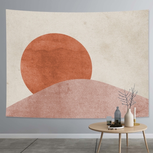 

Thick Farbic Tapestry Exaggerated Abstract Style Home Decoration Hanging Background Covering Cloth, Size: 150x100cm(Sun Moon 01)
