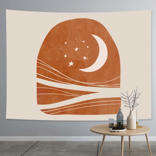 

Thick Farbic Tapestry Exaggerated Abstract Style Home Decoration Hanging Background Covering Cloth, Size: 150x100cm(Sun Moon 03)