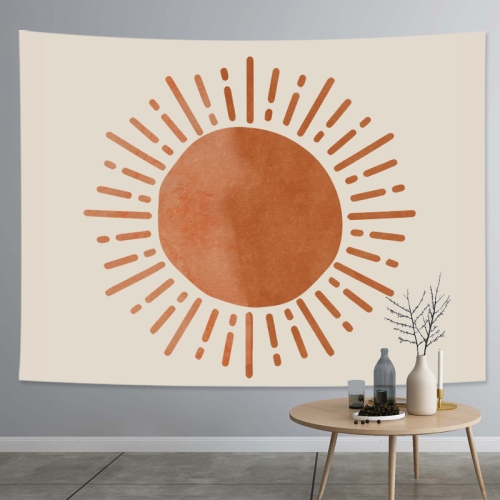 

Thick Farbic Tapestry Exaggerated Abstract Style Home Decoration Hanging Background Covering Cloth, Size: 150x100cm(Sun Moon 04)