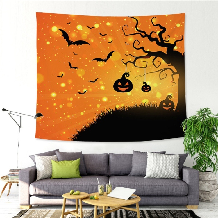 

Halloween Funny Fabric Background Wall Tapestry Bar Decoration Tapestry, Size: 229x150cm(Branch)