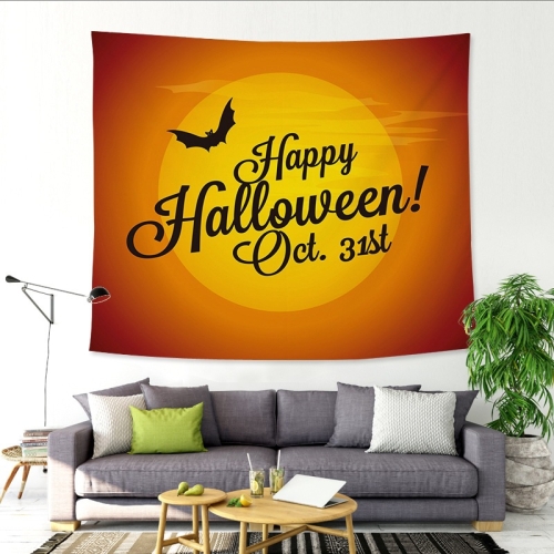 

Halloween Funny Fabric Background Wall Tapestry Bar Decoration Tapestry, Size: 229x150cm(Flying Bat)