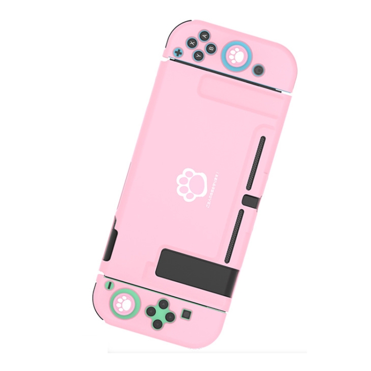 

IINE L373 Plastic Shell + Split Protective Cover + Rocker Cap For Nintendo Switch(Full Pink Set)